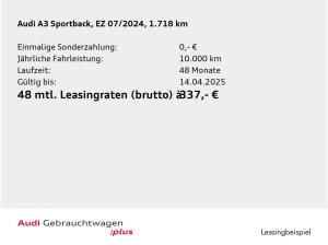 Audi A3 Sportback 35 TFSI LED Navi PDC+ CarPlay