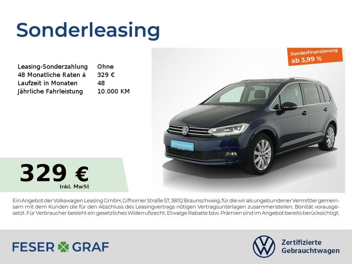 Volkswagen Touran Highline 2.0 TDI DSG Navi AHK Kamera LED