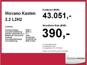 Opel Movano Kasten 2.2 L2H2 3.5t ⚡GEWERBEANGEBOT⚡