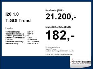 Hyundai i20 1.0 T-GDI Trend *SOFORT*LED*NAVI*DAB*4xSHZ