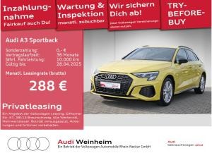 Audi A3 Sportback 45 TFSIe S-Line Gar 2029 LED Leder-Feinnappa mit S-Prägung uvm