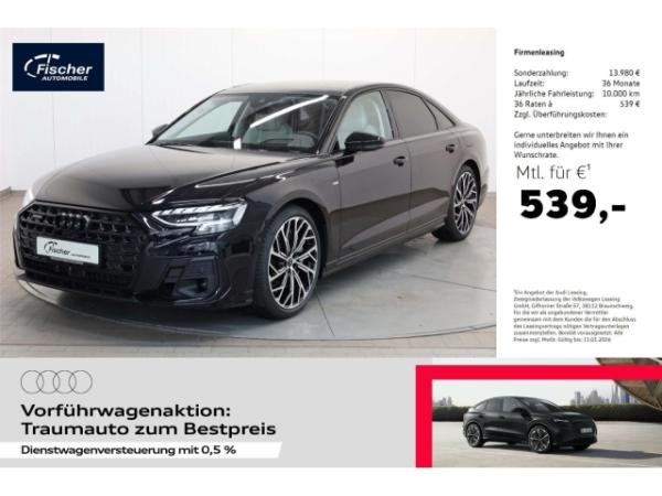 Audi A8 60 TFSI e quattro S line UPE: 162.470,- € 0,5% DW Versteuerung