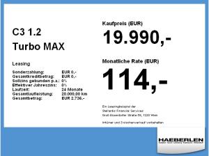 Citroën C3 1.2 Turbo MAX *KAMERA*GEWERBEAKTION*