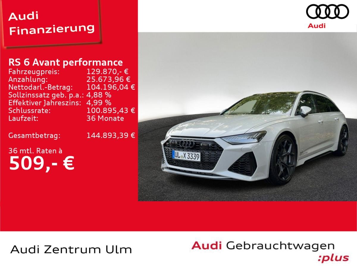 Audi RS6 Avant performance DYNAMIK KERAMIK PANO STHZ
