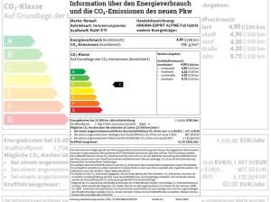 Renault Arkana E-TECH Full Hybrid 145 EU6e ESPRIT ALPINE 360° Kamera NAVI BOSE Soundsystem
