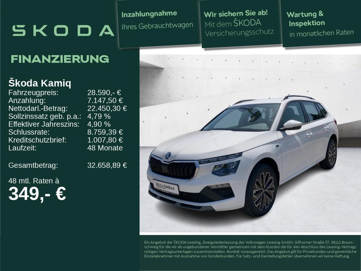 Skoda Kamiq Tour 1,0 TSI R-KAM SHZ KEYLESS BIS 28.11.25