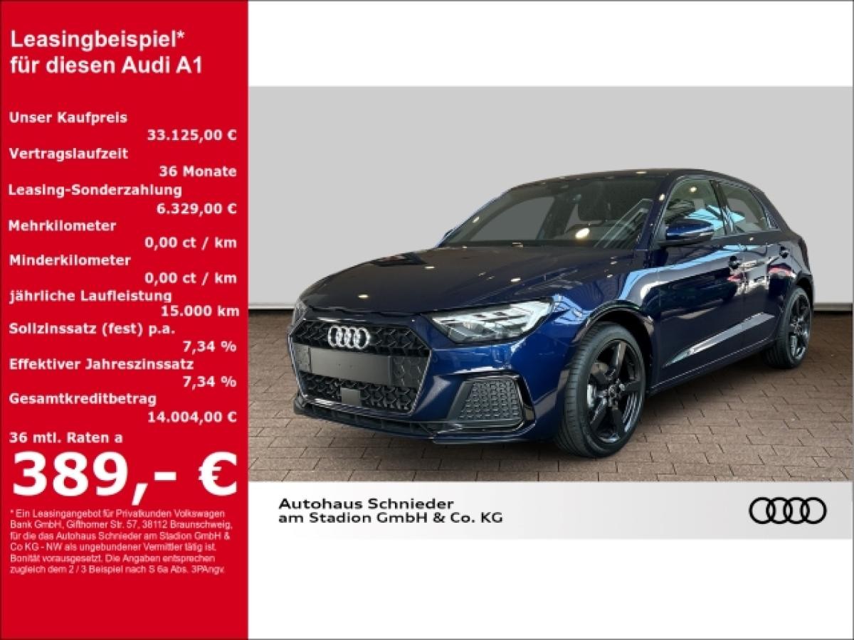 Audi A1 SPORTB LED+LEDER+VIRTUAL+CARPLAY+SOUNDSYSTEM