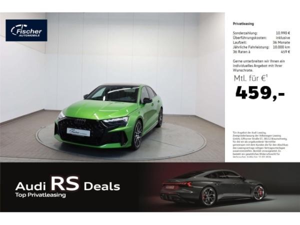 Audi RS3 Limousine TFSI quattro 280 km/h Java Grün Metallic