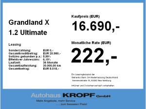 Opel Grandland X 1.2 Ultimate 360°|Navi|Memory|Sound
