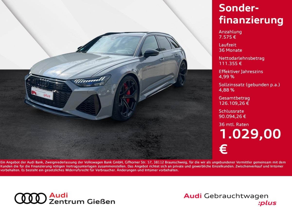 Audi RS6 RS 6 Avant 4.0 TFSI quattro performance AHK PANO B&O HuD RS-Dynamikpaket plus