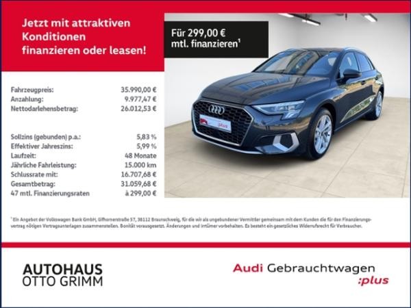 Audi A3 Sportback 40 TFSI e advanced LED AZV