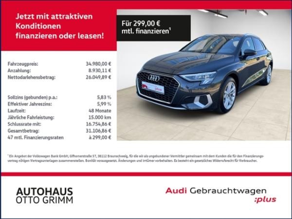 Audi A3 Sportback 40 TFSI e advanced LED AZV
