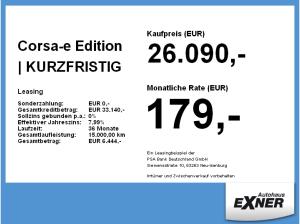 Opel Corsa-e Edition | KURZFRISTIG VERFÜGBAR | Privat