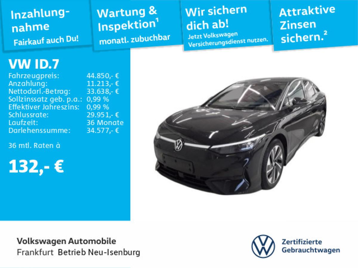 Volkswagen ID.7 Pro Navi IQ.LIGHT - LED-Matrix-Scheinwerfer Sprachassistent LED-Rückleuchten