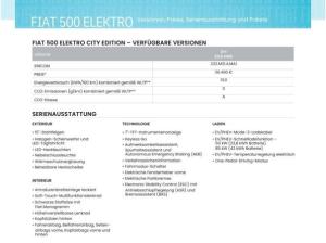 Fiat 500e ⚡City Edition 3+1⚡ Komfort & Techpaket⚡