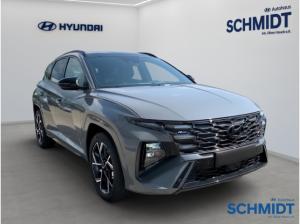 Hyundai TUCSON N Line 🍂🍁HERBST-ABVERKAUF🍂🍁48v 4WD 1.6 T-GDI 360° Kamera HUD El. Panodach Navi Alcantara