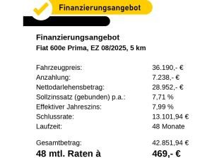 Fiat 600e La Prima 54 kWh