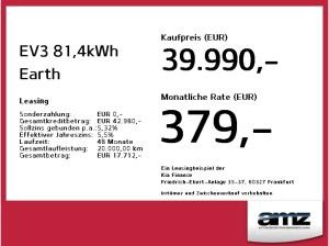 Kia EV3 81,4kWh Earth *Wärmepumpe*Navi*Rückfahrkamera