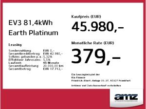 Kia EV3 81,4kWh Earth *Wärmepumpe*Navi*Rückfahrkamera