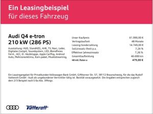 Audi Q4 e-tron 45 quattro S line edition Sonos AHK