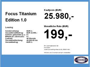 Ford Focus Titanium Edition 1.0 Kamera Winterpaket
