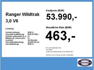 Ford Ranger Wildtrak 3,0 V6 Kamera LED NAVI AHK Rollo