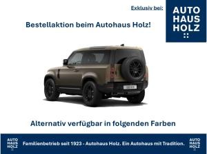 Land Rover Defender FACELIFT NEUWAGENAKTION 90er! 19ZOLL SCHWARZ - SCHWARZ PAKET - 360 KAMERA - SHZ - RESERVESPERRE - AB