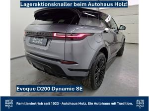 Land Rover Range Rover Evoque LAGERAKTION! D200 Dynamic SE - WINTERPAKET - PANORAMA - BLACK-PACK - 20ZOLL SCHWARZ - NAV - KAMERA