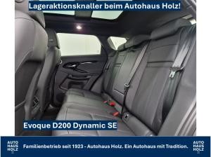 Land Rover Range Rover Evoque LAGERAKTION! D200 Dynamic SE - WINTERPAKET - PANORAMA - BLACK-PACK - 20ZOLL SCHWARZ - NAV - KAMERA