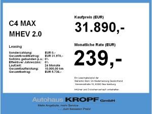 Citroën C4 MAX MHEV