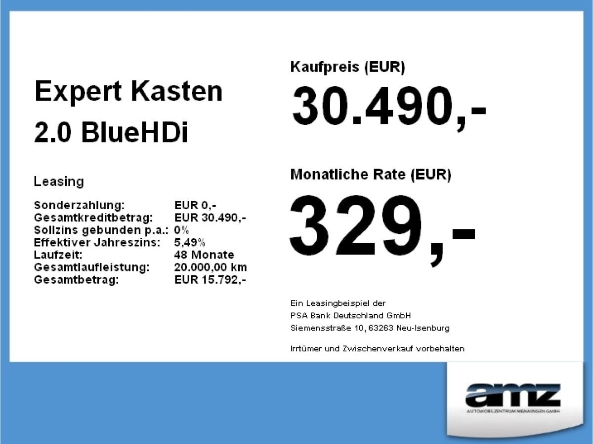 Peugeot Expert Kasten 2.0 BlueHDi 145