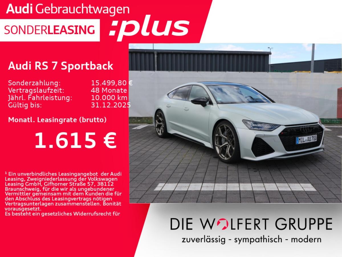 Audi RS7 RS 7 Sportback performance*TAUSILBERMATT*B&O*HuD*