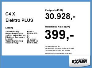 Citroën C4 X Elektro PLUS | FREI KONFIGURIERBAR | Gewerbe