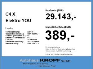 Citroën C4 X Elektro YOU **Gewerbeknaller**