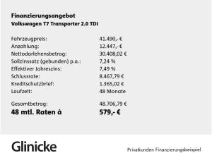 Volkswagen Transporter T7 Kasten 2.0 TDI AHK H.flügeltüren Kamera