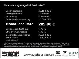 Seat Ibiza FR Black Edition 1.5 TSI DSG SHZ KLIMA RÜCKFAHRKAMERA