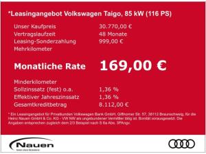 Volkswagen Taigo R-Line 1,0 TSI 85 KW DSG * Rate 211EUR *