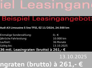 Audi A3 Limousine S-Line 35 TFSI / Navi+, Sonos, AHK