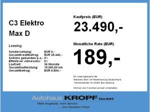 Citroën C3 Elektro Max **Gewerbeknaller**