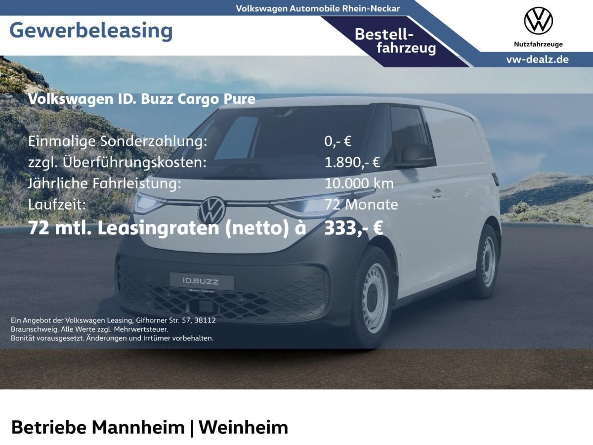 Volkswagen ID.Buzz Cargo ID. Buzz Cargo Pure LED PDC Holzboden Klima uvm