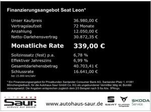 Seat Leon Sportstourer Road Edition 1.5 e-Hybrid DSG AHK MATRIX RÜCKFAHRKAMERA