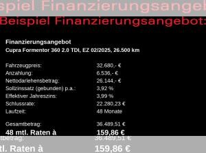 Cupra Formentor 2.0TDI DSG/ Sennheiser, 360°, LED, AHK