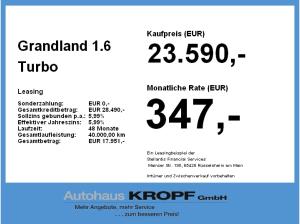 Opel Grandland 1.6 Turbo ACC+AHK+LED+Navi+SHZ+2xKlima