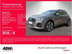 Audi Q3 S line 35TFSI Stro Navi LED AHK Optik Schwarz // SOFORT VERFÜGBAR!!!