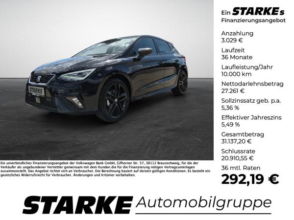 Seat Ibiza 1.0 TSI 7-Gang-DSG FR Black Edition Leasing