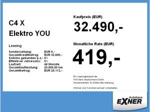 Citroën C4 X Elektro YOU | FREI KONFIGURIERBAR | Privat