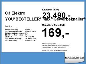 Citroën C3 Elektro YOU*BESTELLER* PDC+AUT+SpurH