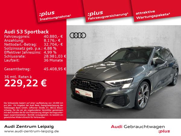 Audi S3 Sportback TFSI qu. *Matrix*HuD*Business*B&O*