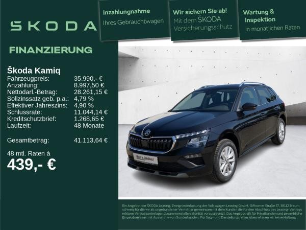 Skoda Kamiq Selection 1,5 TSI DSG AHK SHZ BIS 28.11.25