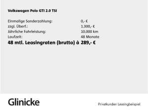 Volkswagen Polo GTI 2,0 TSI DSG *Top Leasing* | Leder | IQ.
